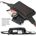 thumbnail image 5 of Fashion Vegan Leather Waist Bag Fanny Pack for Men&Women Hip Bum Bag with Adjustable Strap for Outdoors Workout Traveling Casual Running Hiking Cycling, 5 of 41