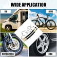 thumbnail image 2 of 8 piezas de extensi?n de v?stago de v?lvula de neum?tico 2 tubo extensor de v?stago de v?lvula doble flexible 5.9 "6 multigrado 45 90 135 adaptador para coche, cami?n, motocicleta, bicicleta, remolque RV Unique Bargains vástagos de válvula automotriz, 2 of 7