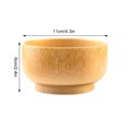 thumbnail image 4 of Wosthever Cuenco de bambú chino creativo amarillo de madera de bambú, ligero y portátil para una fácil limpieza, cuenco de arroz Mostrada, 4 of 6