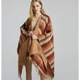 thumbnail image 3 of PIKADINGNIS Women Scottish Classic Shawl Wraps Colored Plaid Procho Tassel Sweater Cape Scarf, 3 of 5