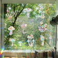 Rainbow Static Glass Window Stickers Colorful Bird Suncatcher Collision