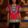 thumbnail image 5 of CONZONE Men's African T-Shirts Short Sleeve T Shirts for Men Casual Crew Neck Traditional Graphic Lightweight Tees Soft Cozy Athletic Tops, 5 of 7