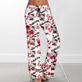 thumbnail image 1 of Kawaii Pajamas for Women Girls Cartoon Cat All Over Print Flannel Christmas Halloween Anime Soft Sleep Pajamas Pants, 1 of 5