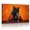 B, variant on XaaKee Art Prints Elegant Sleek Dark Onyx Cat Emerald Medallion Rust Velvet Regal Feline Cocktail Canvas Prints Wall Art Inner Framed 18*12Inch
