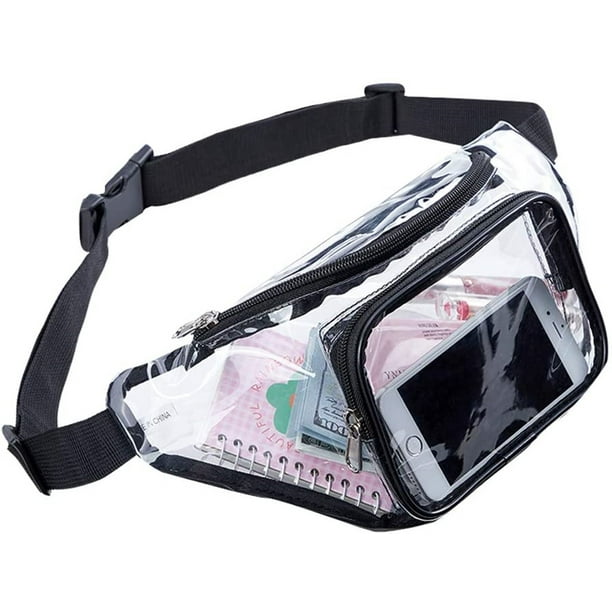 Clear Fanny Pack Stadium Approved, Water proof Transparent Fanny Pack