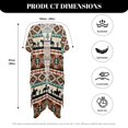 thumbnail image 6 of HELLHERO High Quality Fabrics Long Kimono Swimsuit Cover Up for Pool Lightweight Free Size Bathing Suit Cover Up Cowboy, 6 of 6