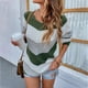 thumbnail image 4 of Gibobby Suéter de invierno para mujer, Suéter Ligero de Cuello Redondo Suéter para Mujer(Verde,M), 4 of 5