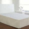 thumbnail image 3 of Fresh Ideas Bedding Tailored Bed Skirt, Classic 14” Drop Length, Pleated Styling, King, Ivory, 3 of 6