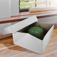 thumbnail image 6 of Hat Boxes with Handles - White - 14" x 14" x 7" - Case of 25 - Sturdy White Cardboard Hat Box with Handles - Premium Cardboard Hat Boxes with Lids for Secure Storage - Elegant Hat Box Solution, 6 of 7