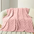 thumbnail image 4 of Antqov Milk Fleece Throw Blanket, 28x39" Cozy Soft Nap Blanket Lightweight Fuzzy Throw Blankets for Women, Colorful Blankets for Couch, Bed All Seasons Supplies, Gifts for Women, 4 of 6