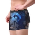 thumbnail image 2 of Balery Black And Blue Lightning Dragon Calzoncillos bóxer para hombre, ropa interior de algodón suave y transpirable con cinturilla de nailon-Large, 2 of 5