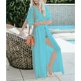 thumbnail image 5 of Bsubseach Women Swimsuit Cover up Swimwear Kimono Short Sleeve Beach Cardigan Long Summer Dress, 5 of 6