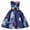 Dark Blue, variant on Ymyiu Girls Sequin Dress Girls Cold Shoulder Dress A-line Asymmetrical Junior Bridesmaid Birthday Party Dress 4T 5T (Pink,4-5 Years)