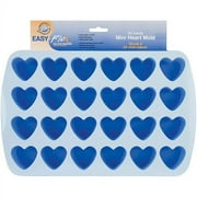 Wilton Easy Flex 1.5"x1.75" Bite Size Silicone Mold, Heart 2105-4909