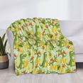 thumbnail image 3 of Yiaed Cute Dinosaurs Print Blanket Throw Blanket Soft Cozy Flannel Blanket for Home Bed Sofa Couch Chair-40"x30", 3 of 6