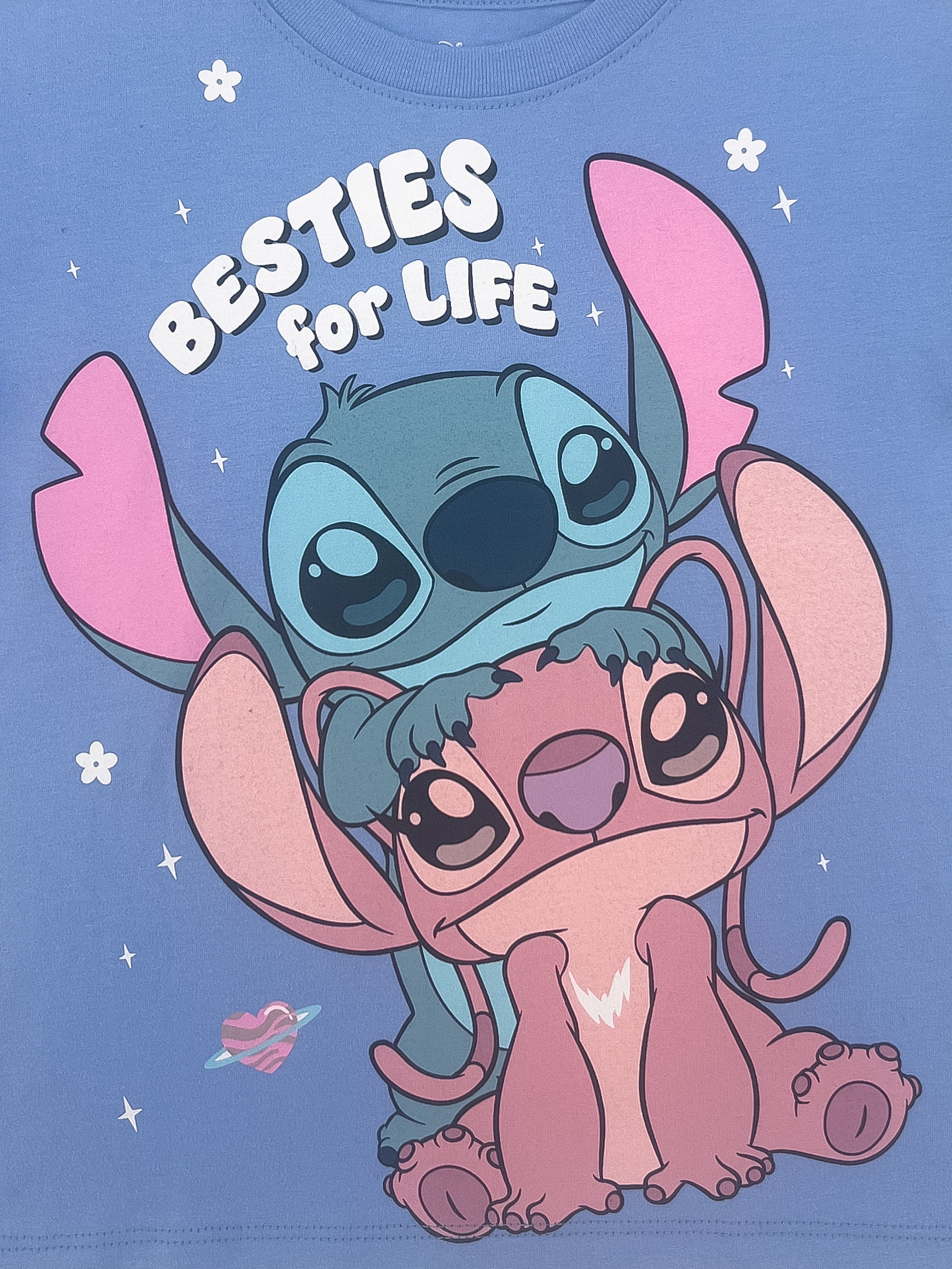 Disney Lilo and Stitch Toddler Graphic Crewneck Tee with Short Sleeves, Sizes 12M-5T