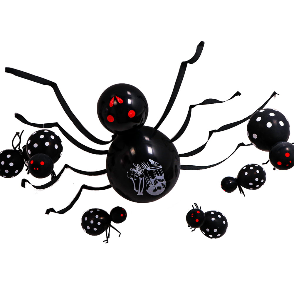 Details about   Haunted House Halloween Spider Balloon Kit Home Party Decoration Indoor Funny 