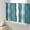 turquoise, variant on Abstract Blue Moire Sheer Curtains 63 Inch Length 2 Panels Set for Living Room/Bedroom, Gradient Coastal Ocean Geometric Waves Curtain Sheers Drapes Rod Pocket Curtains Window Treatment 52''x63''x2
