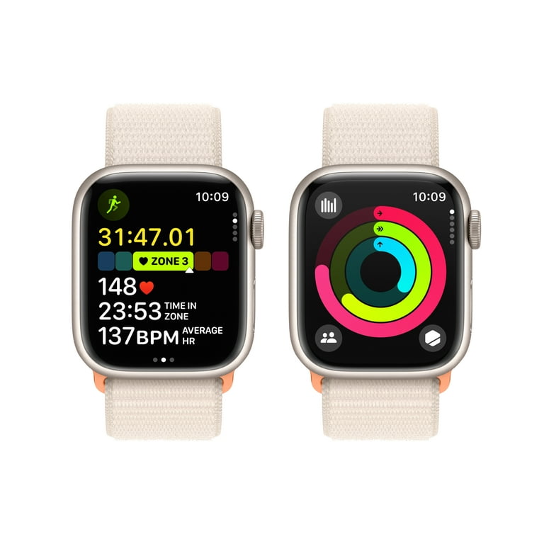 Apple Watch Series 9 GPS + Cellular, 41mm Gold Stainless Steel Case with  Gold Milanese Loop
