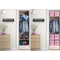 thumbnail image 6 of Sorbus 11" Foldable Fabric Baskets with Handles for Storage & Organization, 6-Pack, Pastel Pink, 6 of 7