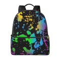 thumbnail image 1 of Glow In Dark Splatter Neon Backpack,Large Capacity Travel Backpack,Laptop Backpack,Water Resistant Backpack For Women Men 18, 1 of 5