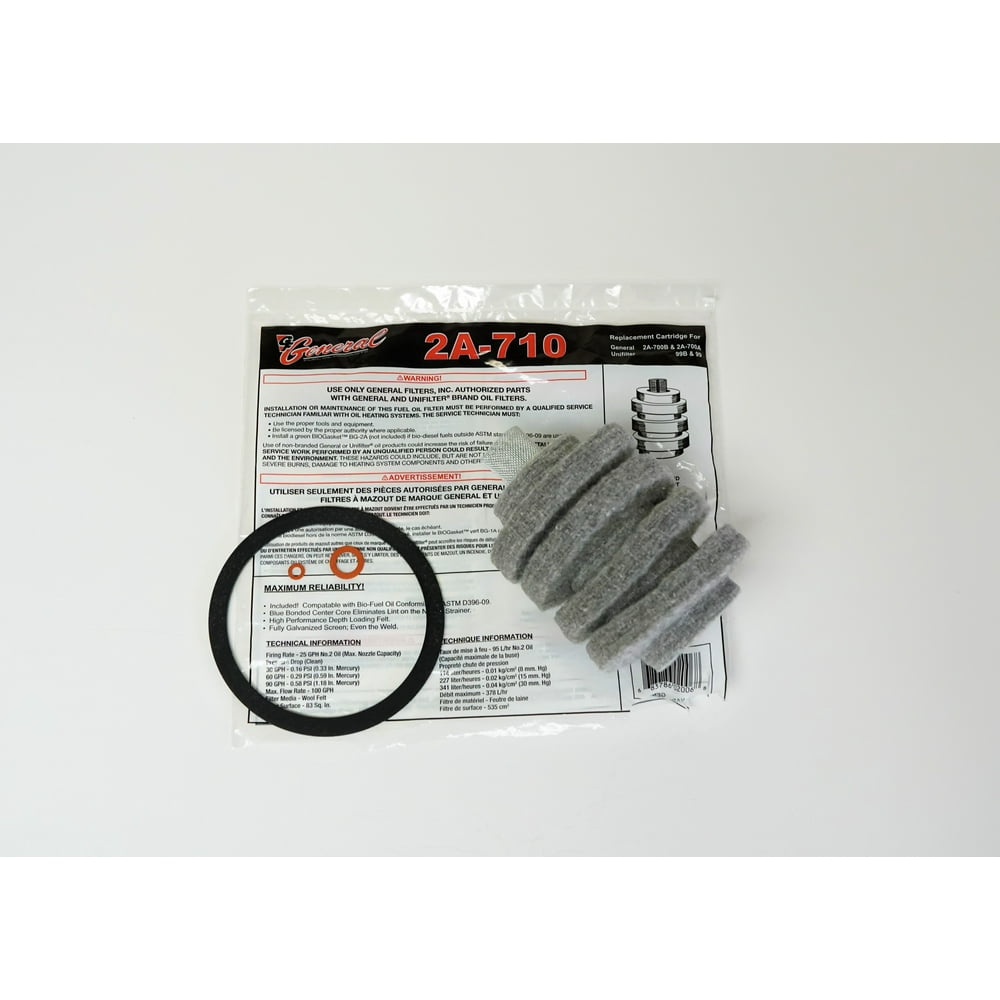 2A710 General Furnace Fuel Oil Filter Wool Felt for 2A700a 99 XF1 S252 F400