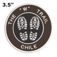 thumbnail image 2 of Go Trekking! At The "W" Trail, Chile 3.5 Inch Iron Or Sew On Embroidered Fabric Badge Patch Hiking Trails Iconic Series, 2 of 2