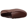 thumbnail image 3 of Go Tour Men's Premium Genuine Hand-made Leather Casual Slip on LoafersDriving Shoes Fashion Slipper C Dark Brown 8.5/42, 3 of 7