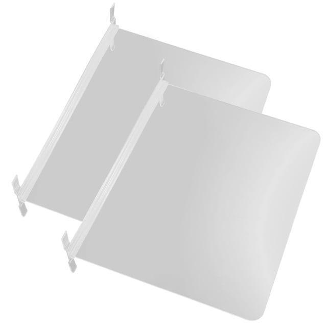 LOLIPPYY 2 Pcs Séparateurs de Placard en Acrylique Transparent pour Rangement Multifonction et Séparation d'Étagère Réglable