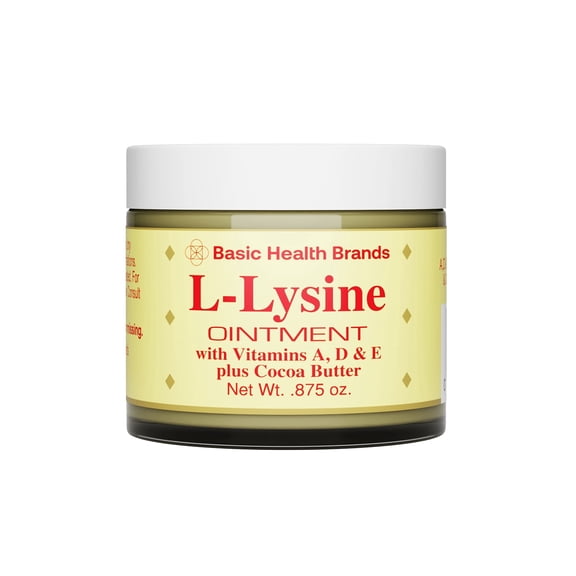 Basic Health Brands L-Lysine Lip Ointment, 0.875 oz