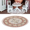thumbnail image 1 of 1: 12 Casa De Muñecas, Alfombra Redonda De 6,2 Pulgadas De Diámetro, Exquisita Alfombra Tejida En Miniatura Vintage Para Decoración De Casa De Muñecas, 1 of 7