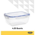 thumbnail image 2 of Superio Sealed Food Storage Container, 4.2 Qt, Airtight Leak Proof Meal Prep Containers, Rectangle Shape, Microwave and freezer safe, BPA-free Plastic, 2 of 5