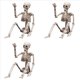 thumbnail image 1 of 3X Decoraciones de Esqueletos de Halloween, Esqueleto de Plástico Articulado, Esqueleto de Cuerpo Completo con Articulaciones Móviles, 1 of 5