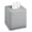 Gray, variant on Steel Square Tissue Box Cover, Modern Facial Tissue Holder for Bathroom Vanity Countertops, Bedroom Dressers, Night Stands, Desks, Office and Tables - Unity Collection - Satin