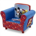 thumbnail image 3 of Delta Children Disney Mickey Mouse Upholstered Toddler Chair with Side Pockets, 3 of 5