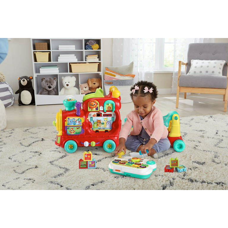 VTech® 4-in-1 Learning Letters Train™ Sit-to-Stand Walker, Ride-on
