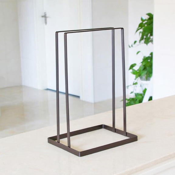 ETEREAUTY Black Hanger Stand Organizer Rack for Clothes, Towels, and Clips Storage with Design