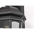 thumbnail image 6 of Nuvo Lighting East River Outdoor Small Wall Light Matte Black Finish Clear Water Glass, 6 of 7