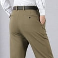 thumbnail image 5 of QATAINLAV Saving Deals Mens Big and Tall Dress Pants Solid Color Casual Business Work Trousers Slim Fit Straight Leg Thin Pants with Pockets Khaki XXXXL, 5 of 9