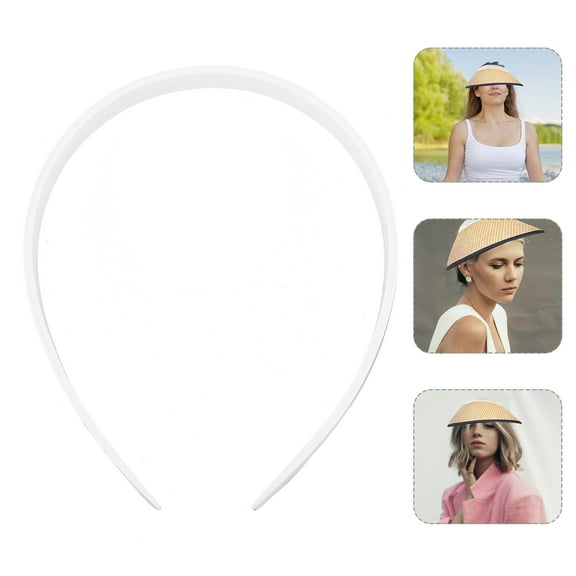 KALLORY  10 Pcs Hat Insert for Baseball Cap Headpiece Sun Women Hair Band White