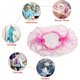 thumbnail image 3 of Gorro De Ducha Desechable Para El Cabello, 100Pcs Gorro De Ducha Impermeable Para Mujer De PláStico Transparente, Para Spa, Hotel Y PeluqueríA, Uso DoméStico (Blanco) (Rosa), 3 of 4