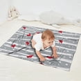 thumbnail image 2 of Gray Christmas Cardinal Bird Pattern Blanket,Comfortable Soft Flannel Throw Blanket,All Season,Warm Lightweight Blankets for Sofa Bed Couch Living Room Chair,30"x40", 2 of 4