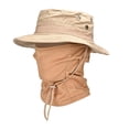 thumbnail image 3 of Gyexs Camo Boonie Sun Hats with Balaclava - Mens Face Mask UV Protection Bucket Hat for Fishing Hiking, Khaki, One Size, 3 of 4