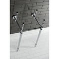 thumbnail image 7 of Kingston Brass VPB30161 Brass Console Wall Mount Sink Legs, Polished Chrome, 7 of 7