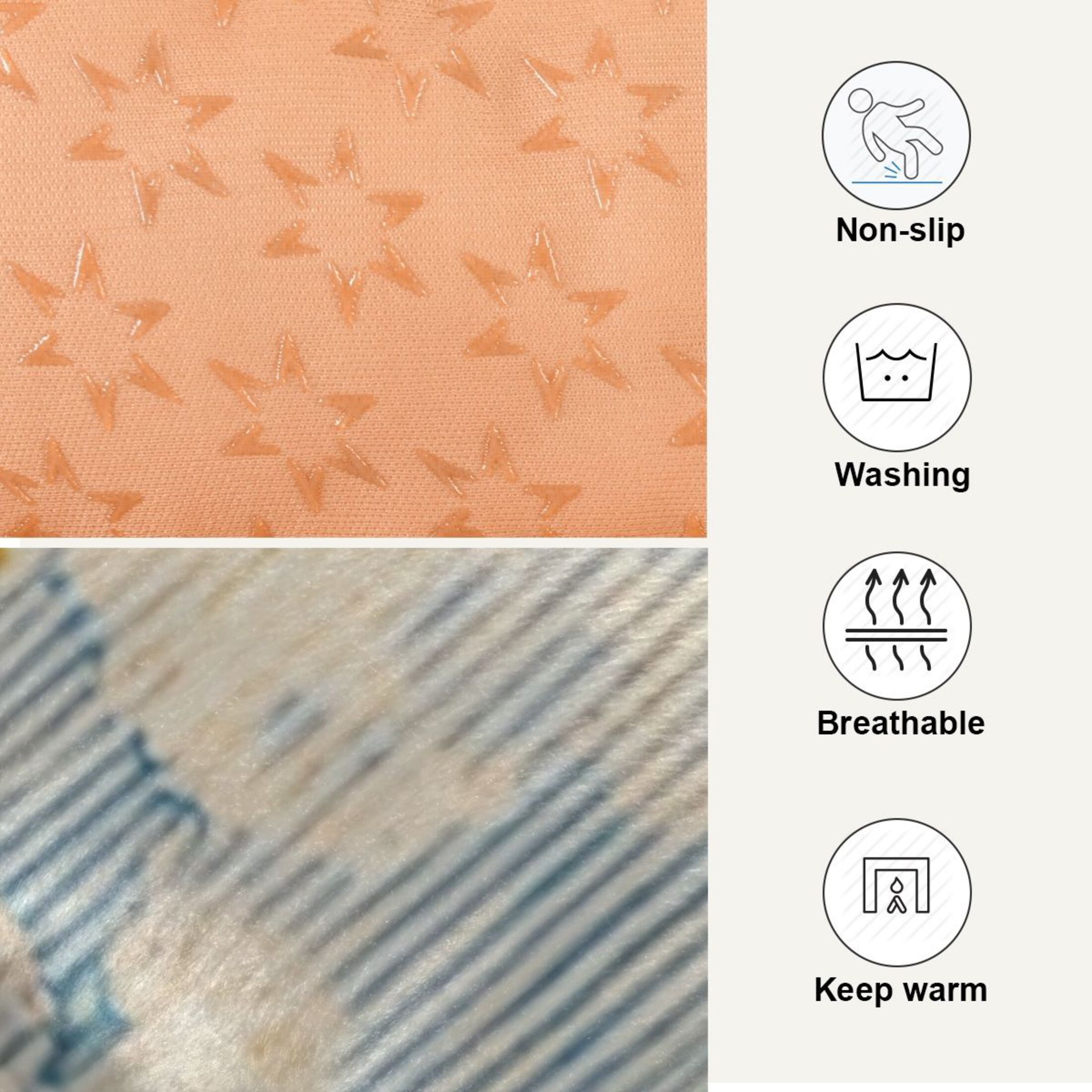 Cozy Mat Pet Bed Indoor Outdoor Warm Soft For Cat Dog Puppy(S/M) Simple Graphic Design