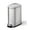 Sliver, variant on 2.6 gal / 10 L Bathroom Trash Can with Lid, Slim Waterproof Garbage Can for Bedroom, Small Metal Step-on Trash Bin with Inner Bucket, Rear Handle, Soft Close Lid