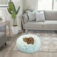 thumbnail image 6 of Best Friends by Sheri Original Calming Donut Dog and Cat Bed, Shag Faux Fur, Baby Blue, (23in x 23in) - Anxiety Relief for Pets Up to 25 lbs, 6 of 7