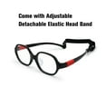thumbnail image 4 of Kids Optical Glasses Round Frame TR90 Size 43 Elastic Strap Retainer No Screw Boys Girls 2-4Y, 4 of 5