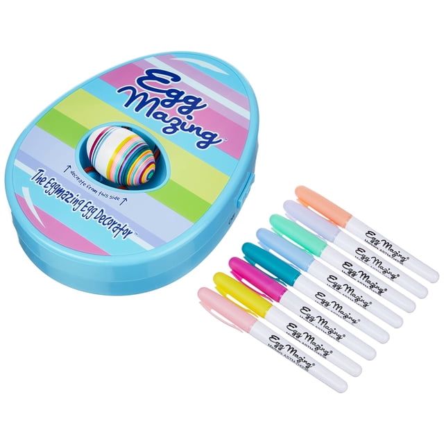 Kit de decoración de huevos The Eggmazing Egg Decorator con 8 rotuladores