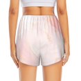 thumbnail image 2 of Lsque Marble Printed Women's Running Shorts with Liner Pockets,Elastic Quick Dry Workout Athletic Gym Yoga Shorts,Womens High Waist Shorts-, 2 of 9